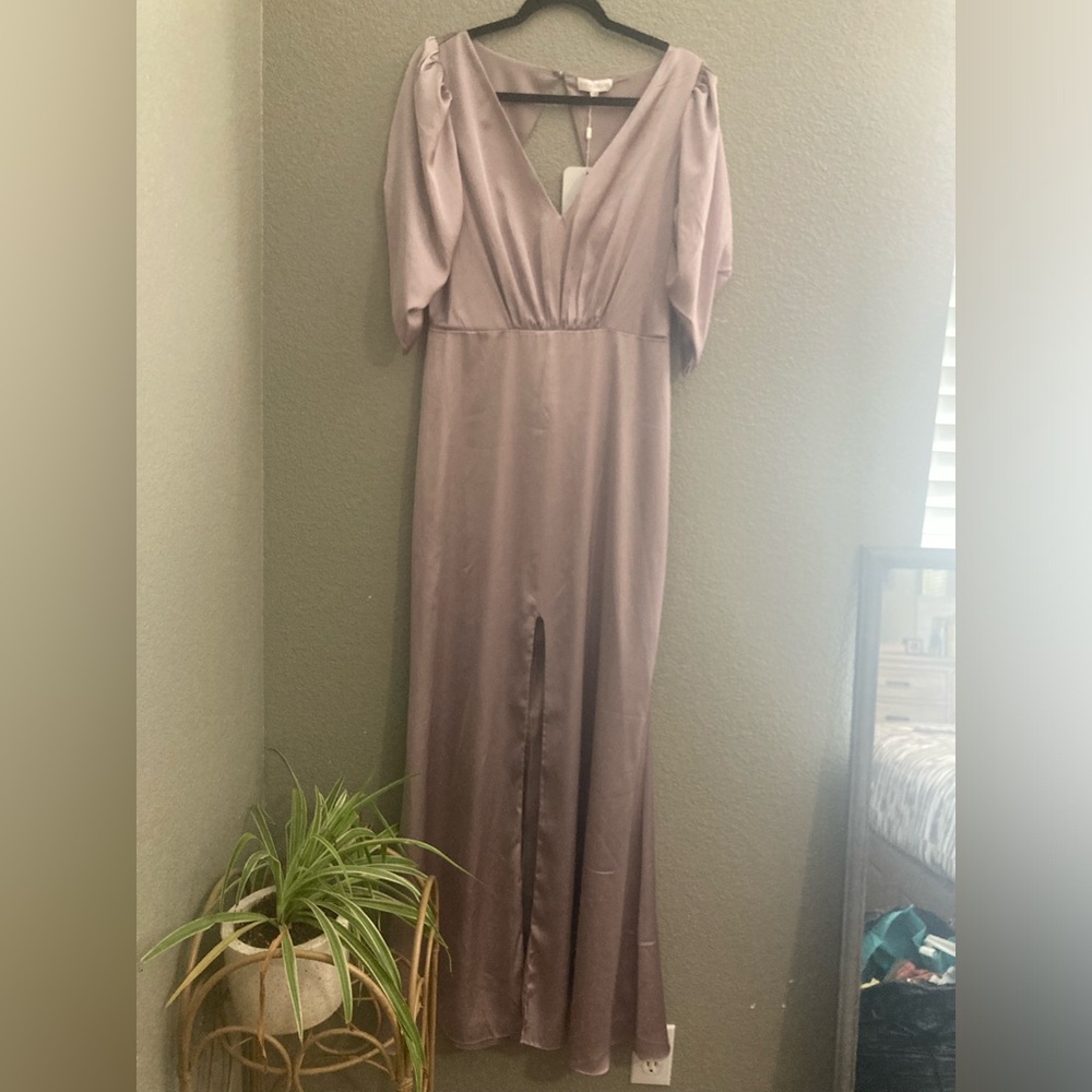 Pastel wedding dress